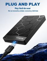 Kosbees Discos duros externos de 500 GB, disco duro portátil para W...