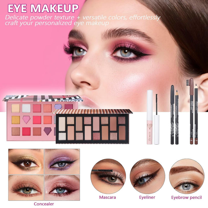 Kit de maquillaje para niñas, juego de maquillaje para adolescentes...