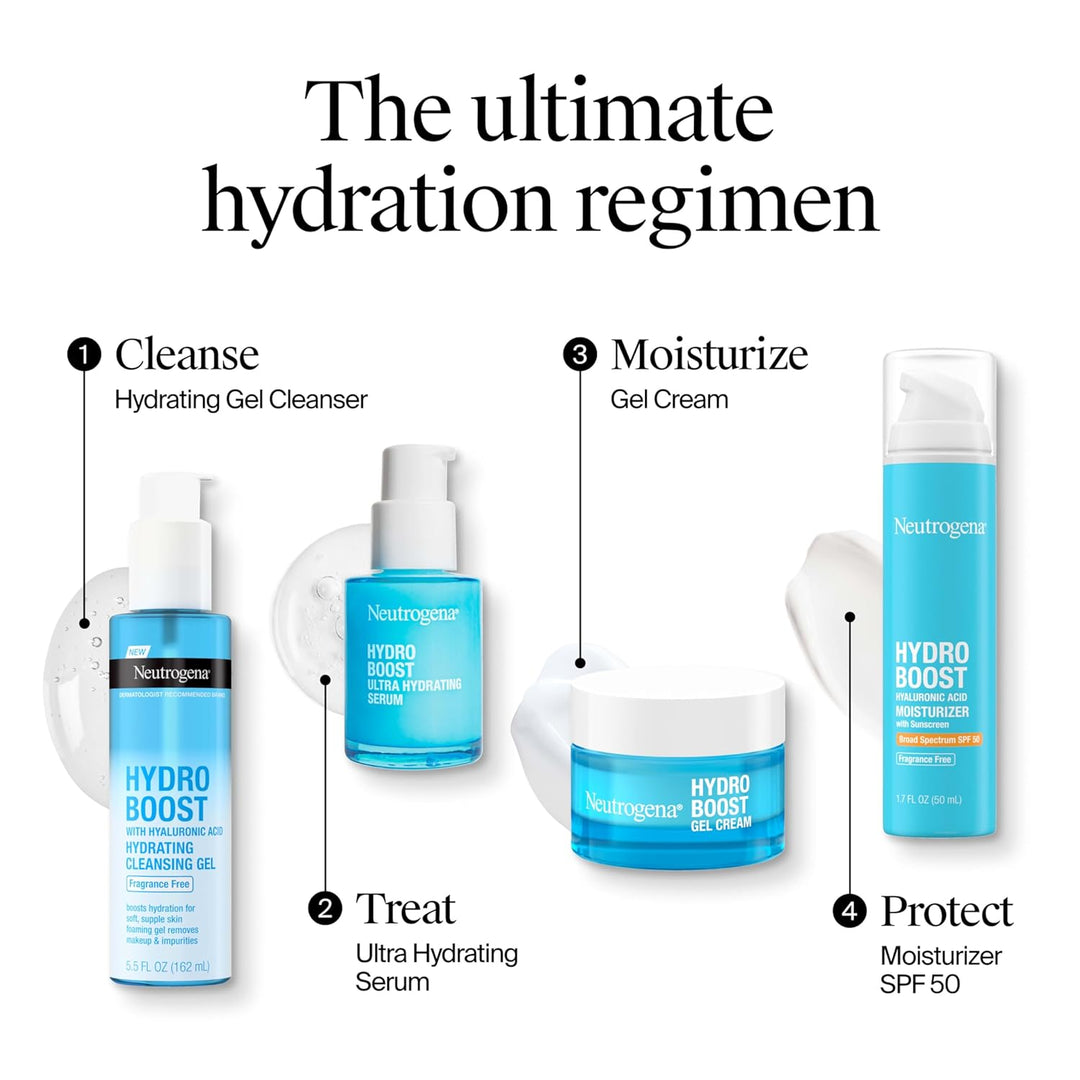 Neutrogena Hydro Boost Gel Cream sin fragancia, hidratante facial d...