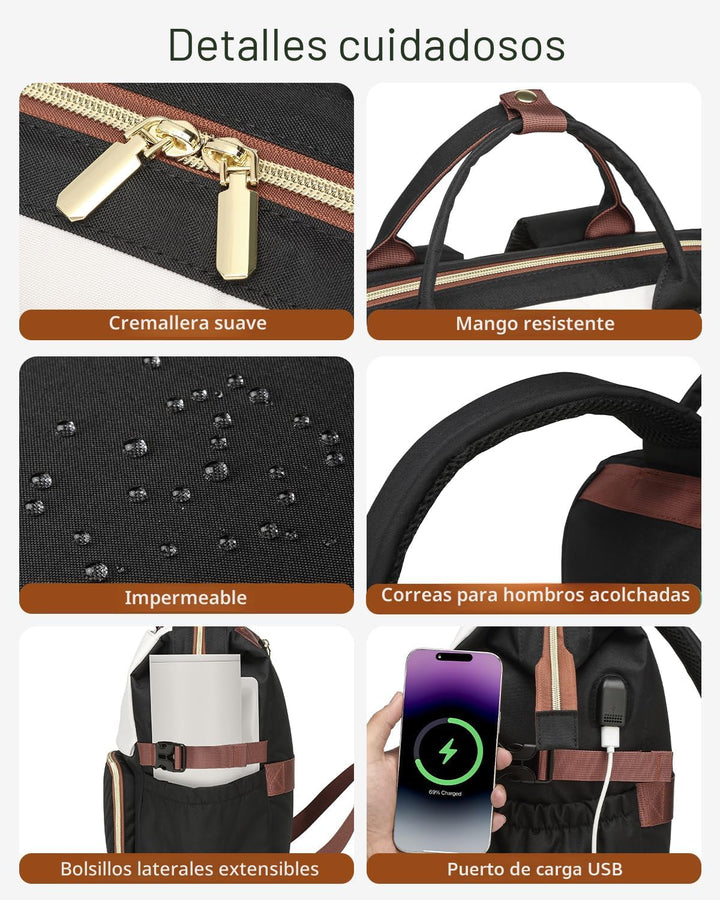 VANKANY - Mochila para libros para mujer, mochila para computadora...