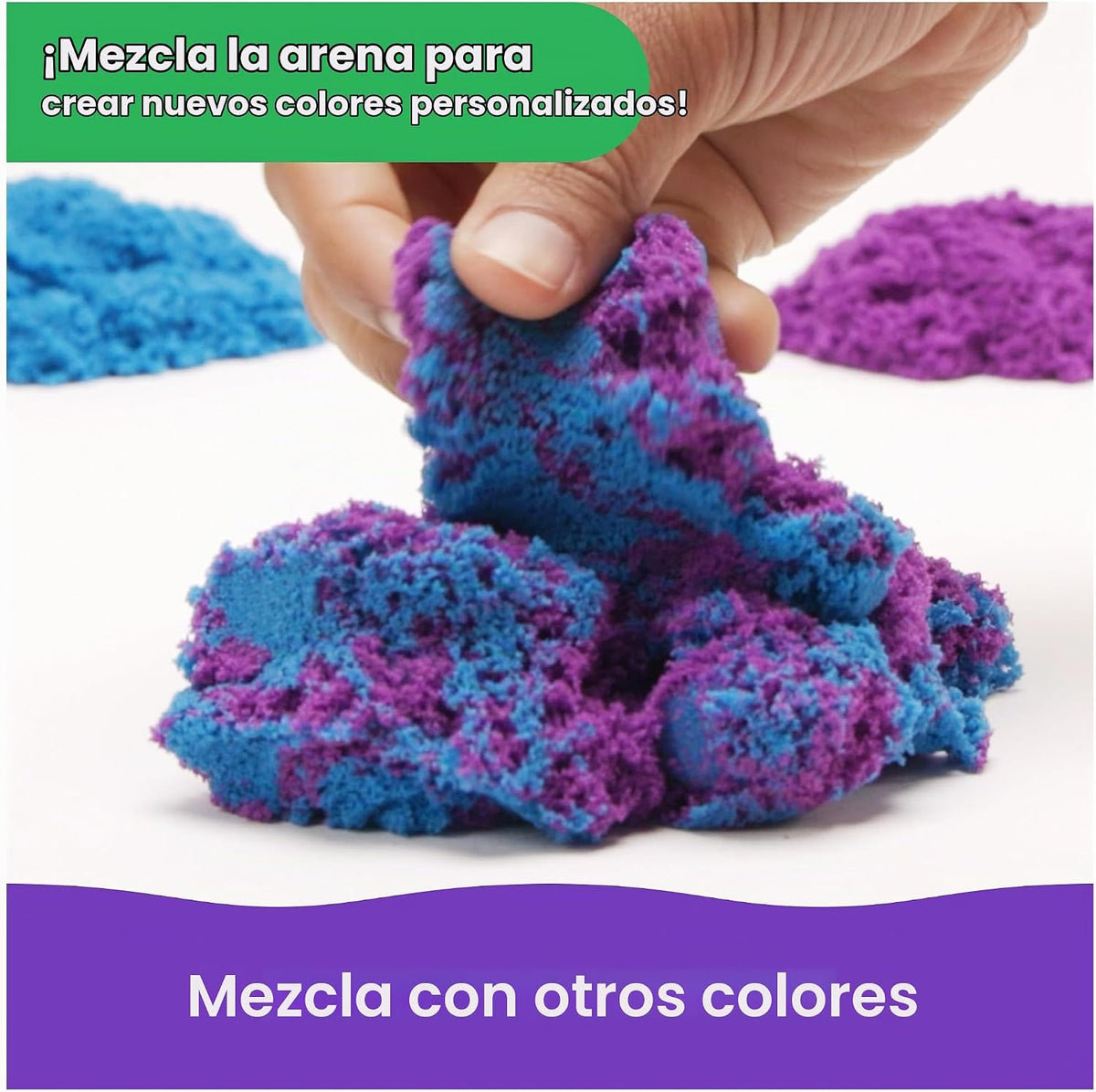 Kinetic Sand Mega Box azul de 11 lb, juguetes sensoriales sensoriales de arena
