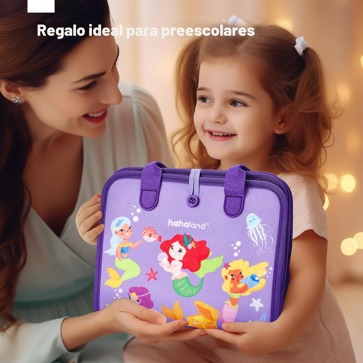 hahaland - Tablero de actividades Montessori para niñas de 3 años,...