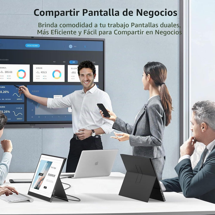 ForHelp Monitor Portátil de 17.3 Pulgadas 1080P FHD 144Hz Monitor d...