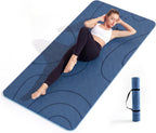 EaseUp Esterilla de yoga grande, 73 x 35.5 x 0.4 pies, extra gruesa y ancha, alfombrilla de pilates de 0.394 in, alfombrilla de ejercicio antideslizante, alfombrillas de entrenamiento para gimnasio en