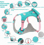 Chaleco de arnés para perro Airtag sin tirones con asa y bolsillo para