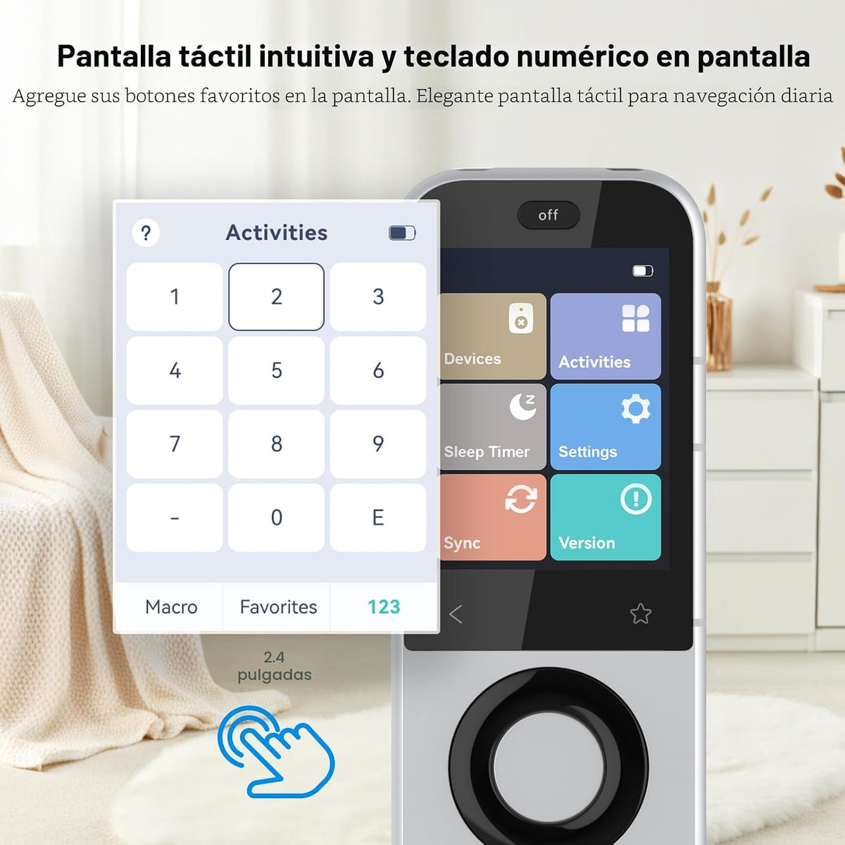SofaBaton X2 Control remoto universal con concentrador, base de carga y aplicación y pantalla táctil