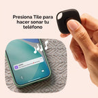 Life360 Tile Starter Pack - Rastreadores Bluetooth y buscadores de artículos para llaves, carteras y más. Compatible con iOS y Android. Buscador de teléfonos. Paquete de 2 (negro mate/delgado)