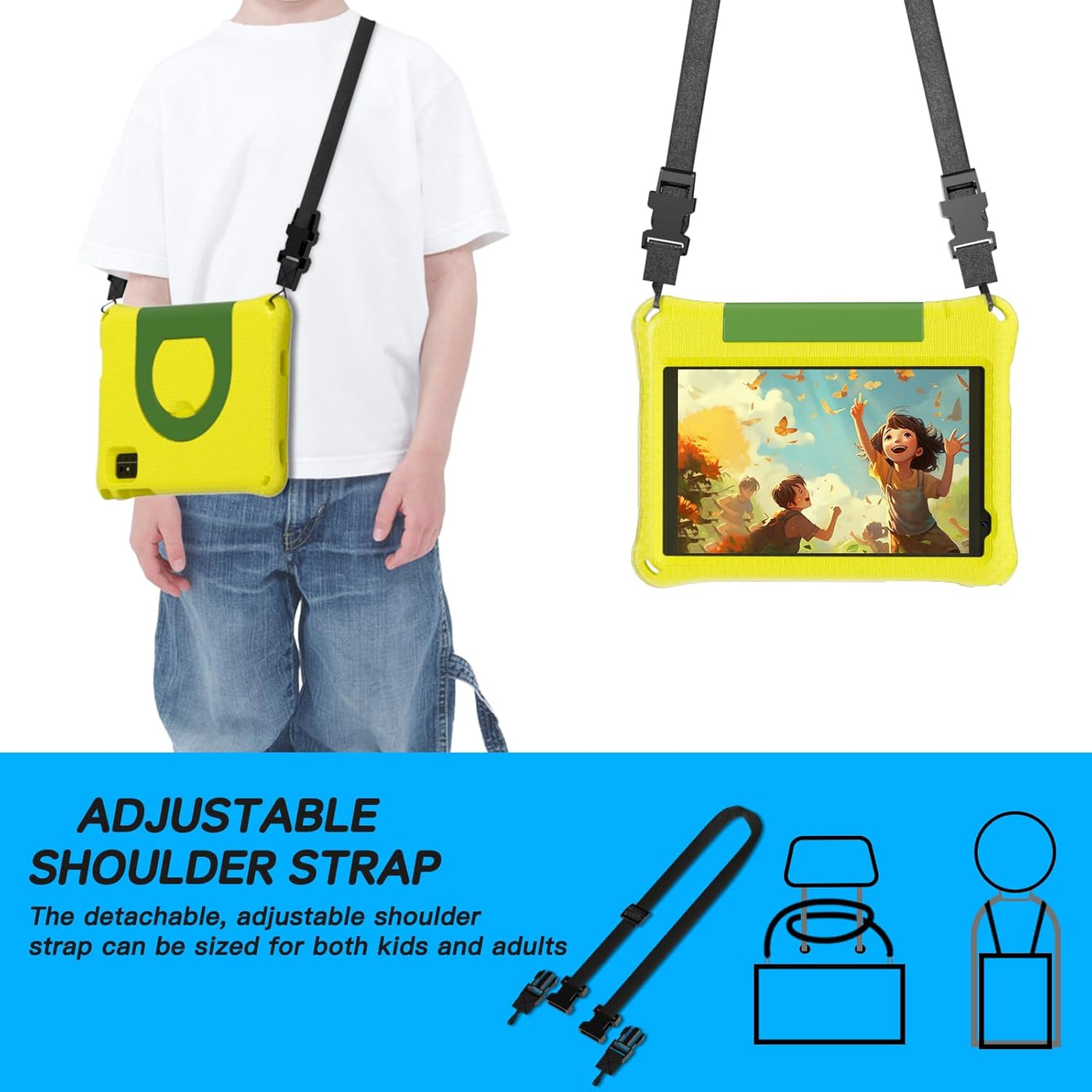 Tableta para niños de 8 pulgadas, Android 15, Octa-Core 12 GB de RA...