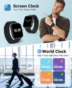 Premium Smart Watch para Hombre Bluetooth con Llamadas, 2.06" HD AMOLED AOD
