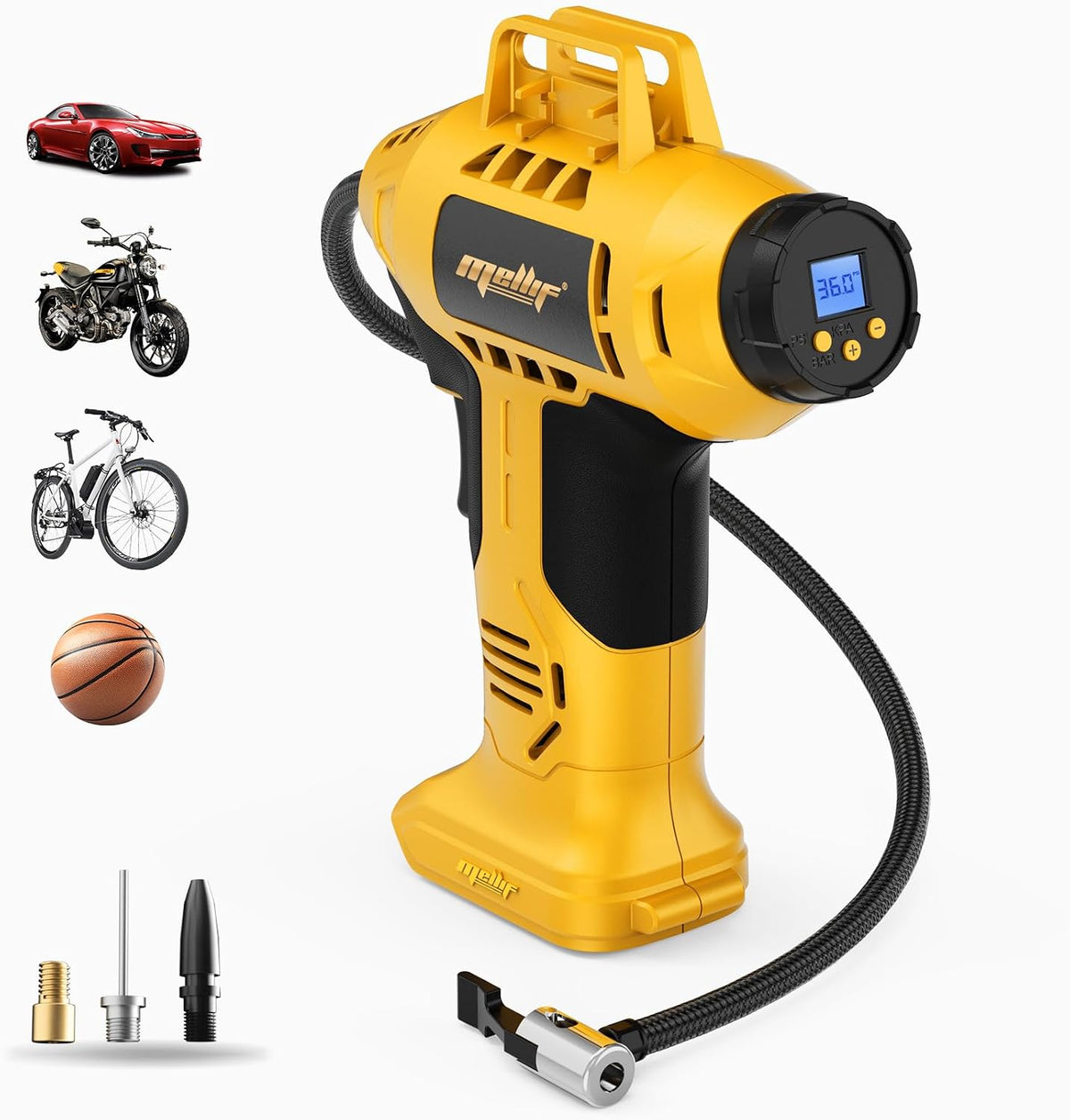 Compresor de aire inflador de neumáticos inalámbrico compatible con...