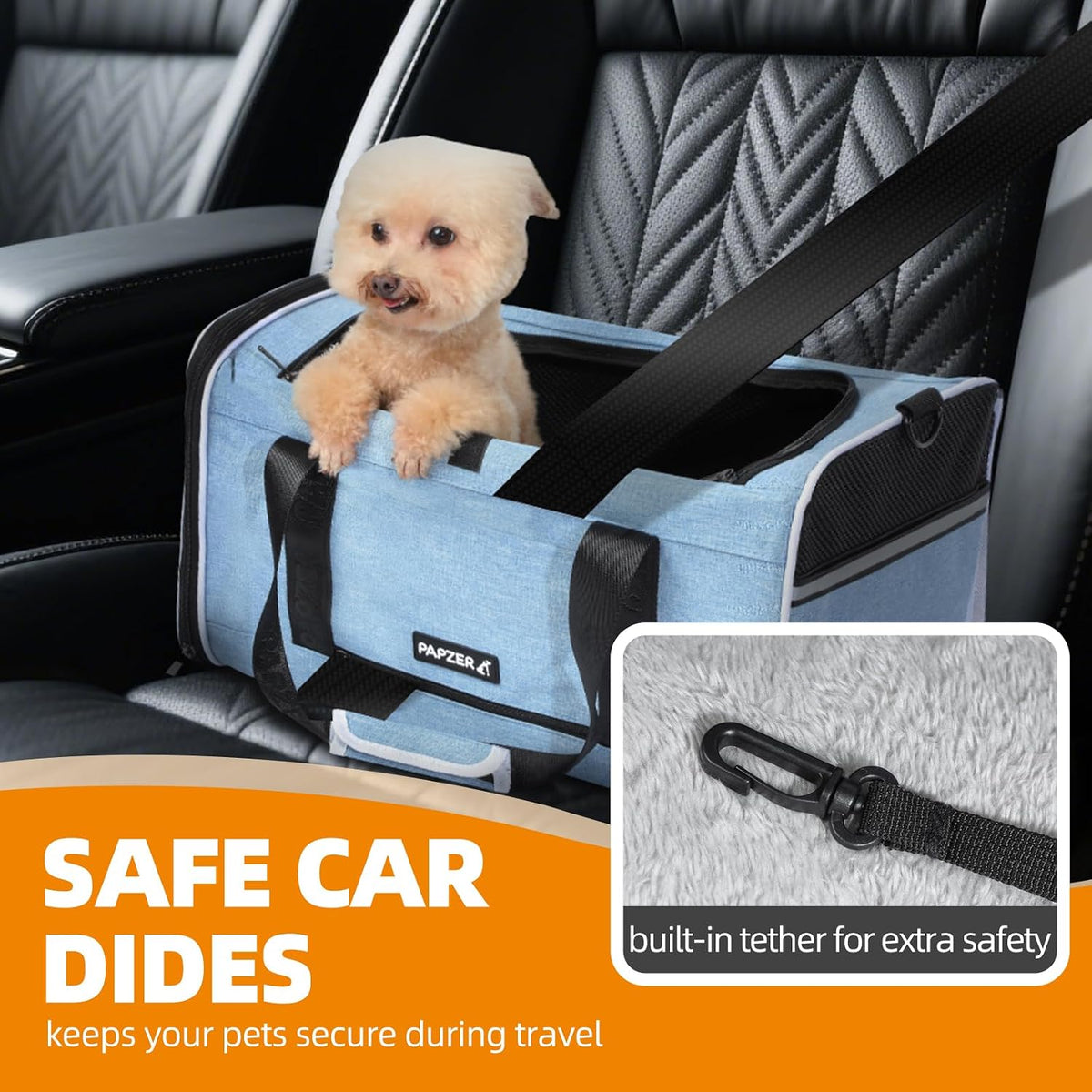 Transportador para gatos para viajes, lado suave, carga superior, cortina