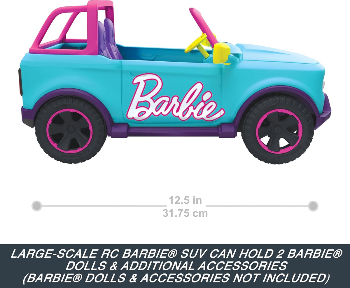 Barbie Hot Wheels RC SUV vehículo rosa con control remoto