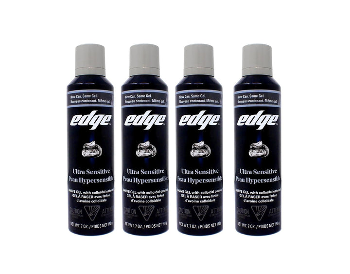 Edge Gel de afeitado ultra sensible, sin fragancia, 7 onzas (paquet...