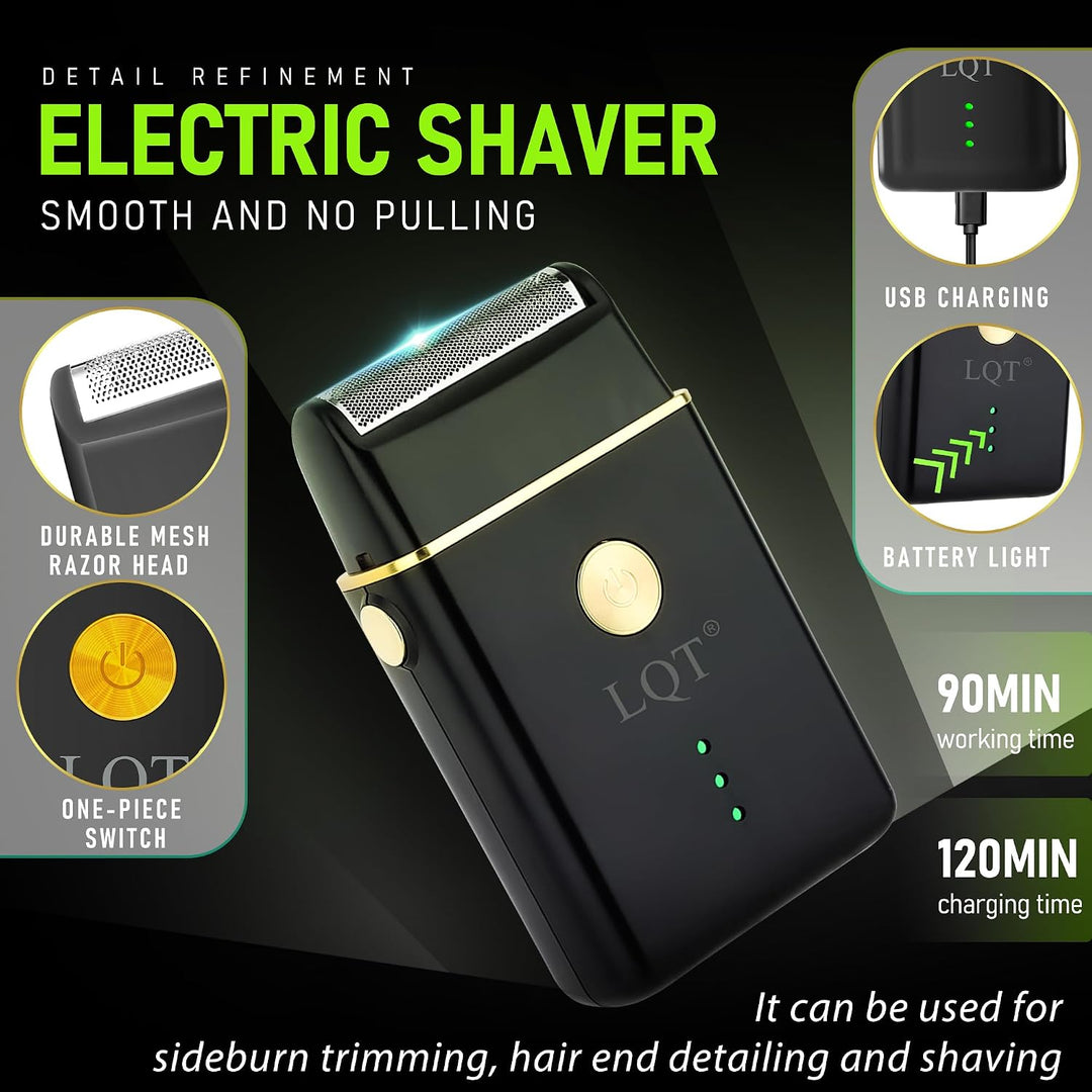 LQT Kit de peluquero profesional para hombres, cortadora de pelo in...