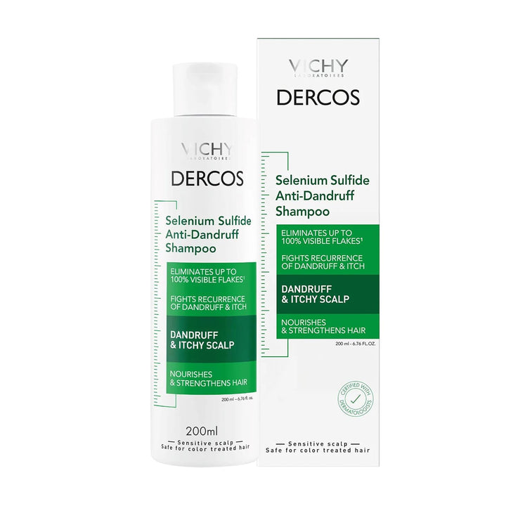 Dercos Dandruff Shampoo, Antifungal Dry Scalp Treatment &amp; Itchy...