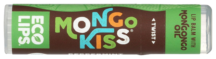 Eco Lips, Bálsamo labial Mongo Kiss Menta Orgánico, 0.25 onzas