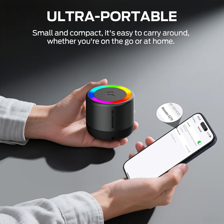 Monster Altavoz Bluetooth S270, mini altavoz portátil con