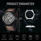 BENYAR Reloj Automático Mecánico de Esqueleto para Hombre de Vestir