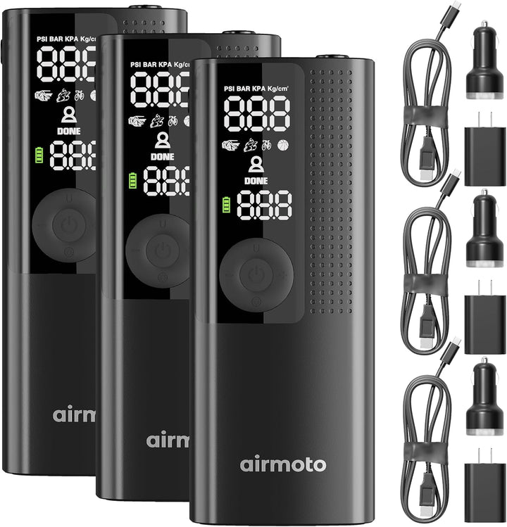 Airmoto and Power Kit - Paquete de 3 unidades - Inflador de neumáti...