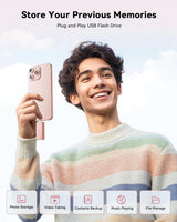 Unidad flash de 256 GB con certificación MFi para iPhone, memoria U...