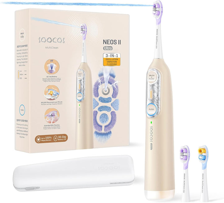 Soocas NEOS II Ultra - Cepillo de dientes eléctrico con irrigador d...