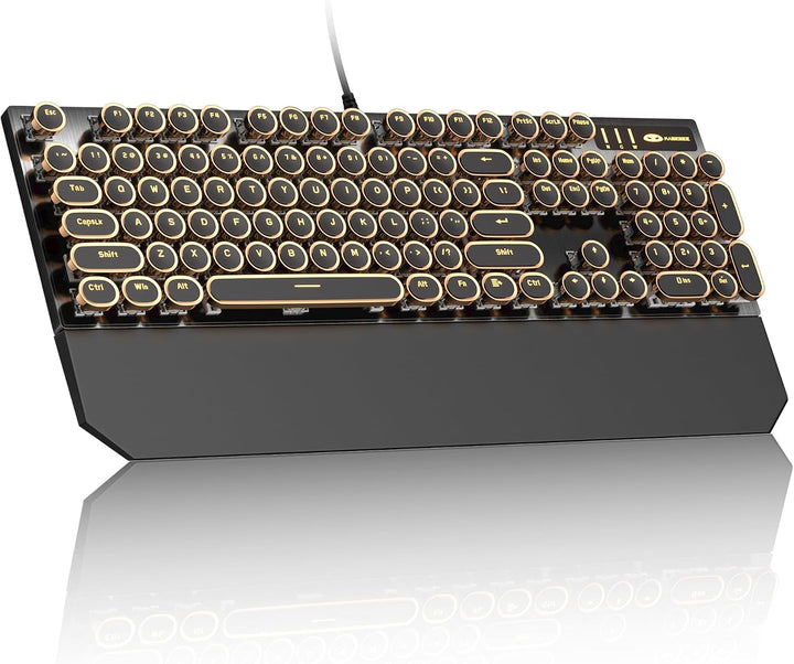 MageGee Teclado mecánico para juegos de máquina de escribir, teclas...