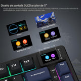 Womier S-K80 Teclado 75% con Pantalla Multimedia a Color Teclado Me...