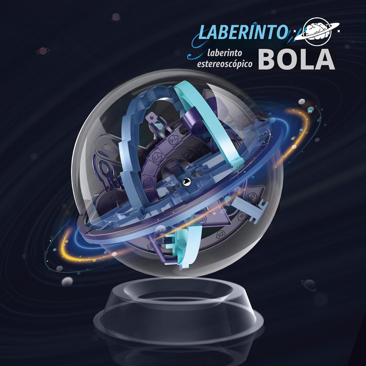 Bola de laberinto 3D 6.77in Laberinto Puzzle Ball 158 Obstáculos