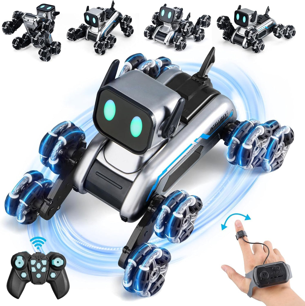 8WD RC Stunt Robot Dog, gesto que detecta el juguete teledirigido 2.4Ghz