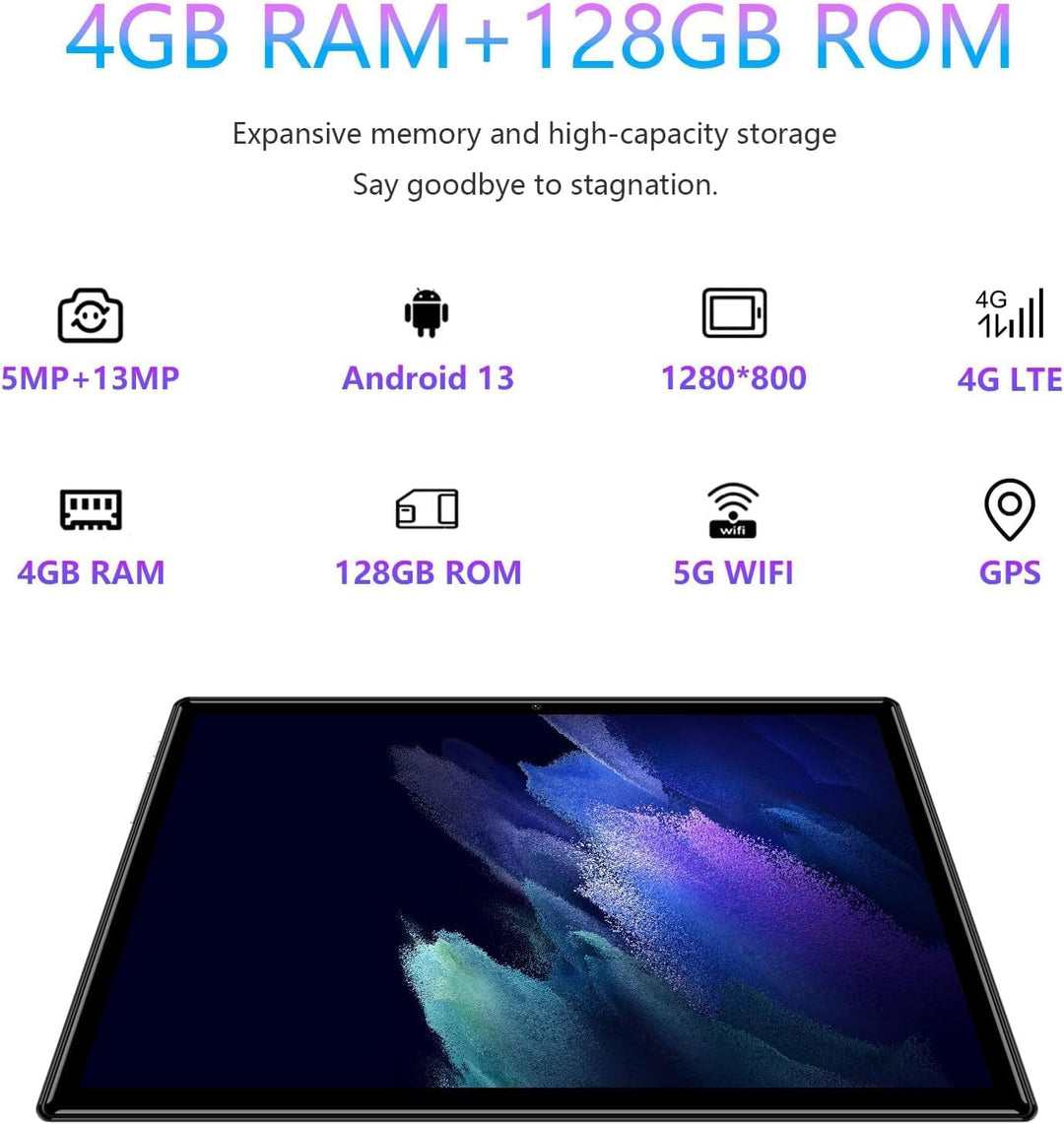 ZAOFEPU Tabletas Android 13 de 10 pulgadas, tableta desbloqueada co...