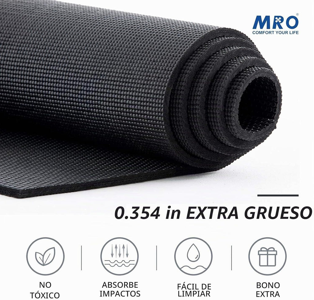 Extra Large Yoga Mat, 12'x6'/9'x6'/7'x5'/6'x4' (9MM)