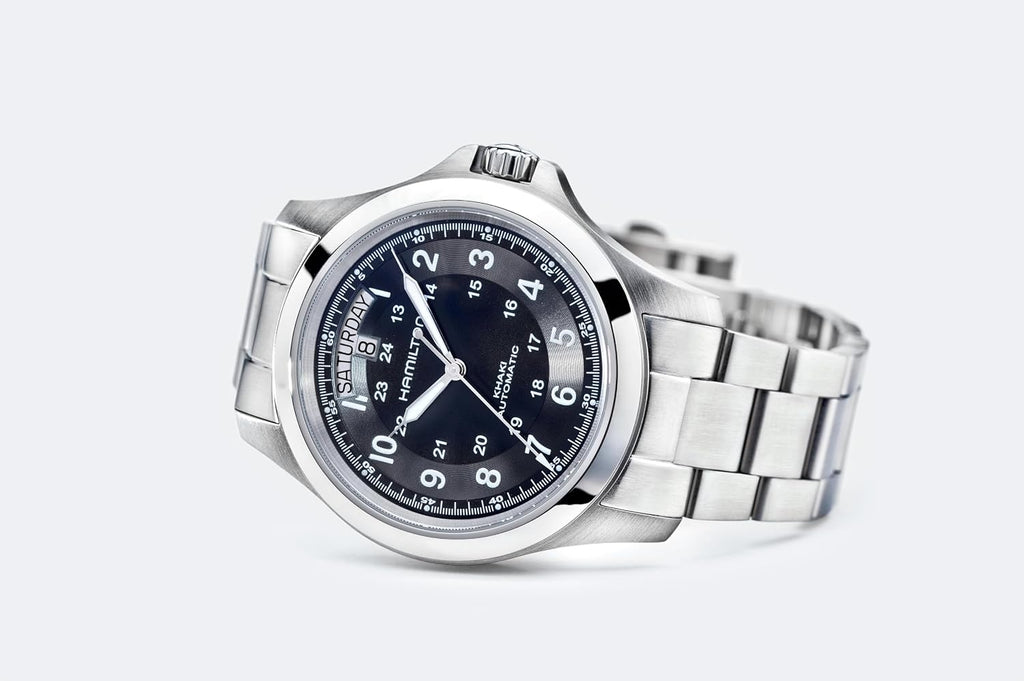 Hamilton Khaki Field King Reloj automático para hombre, caja de acero