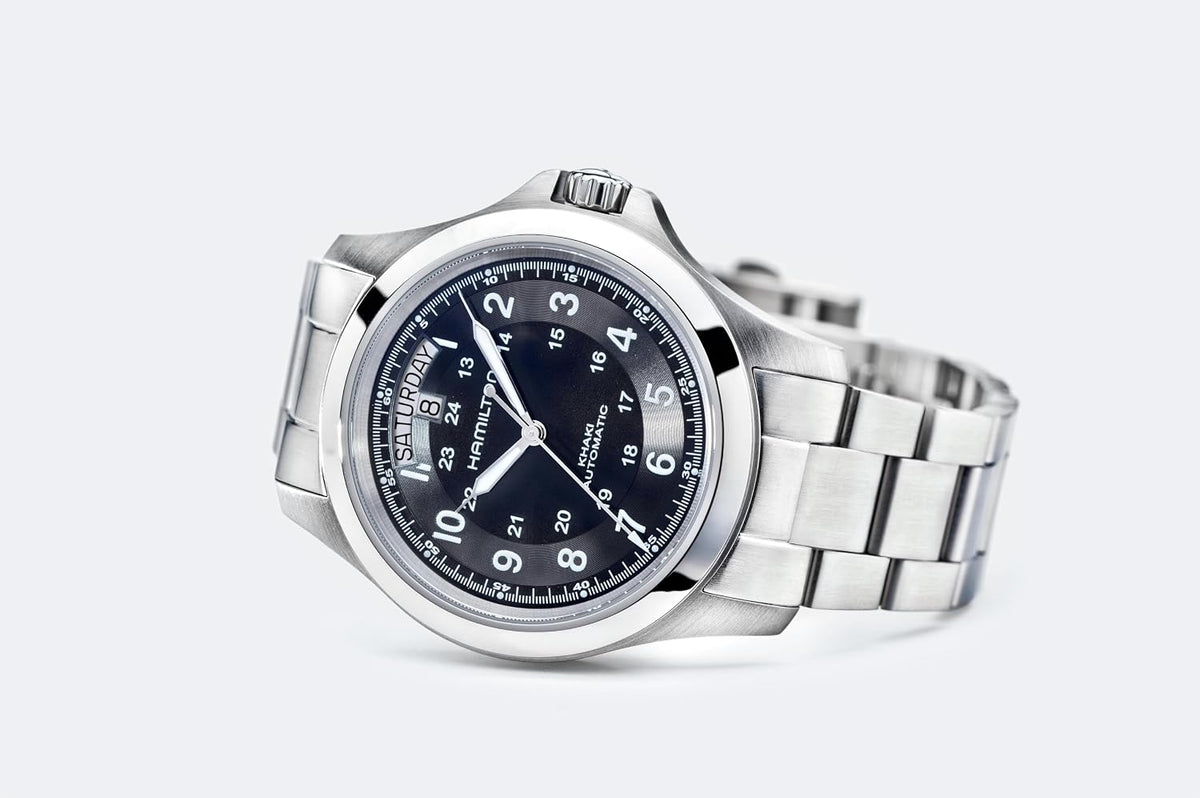 Hamilton Khaki Field King Reloj automático para hombre, caja de acero
