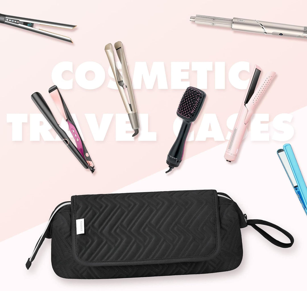 Leudes - Bolsa de viaje para herramientas de cabello con alfombrill...