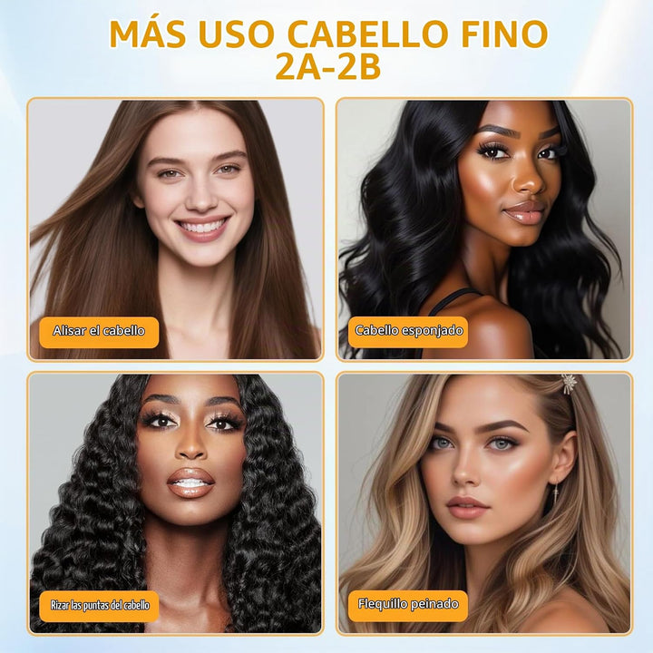 AYYHG Cepillo alisador inalámbrico Pro - 45 W de carga rápida portá...