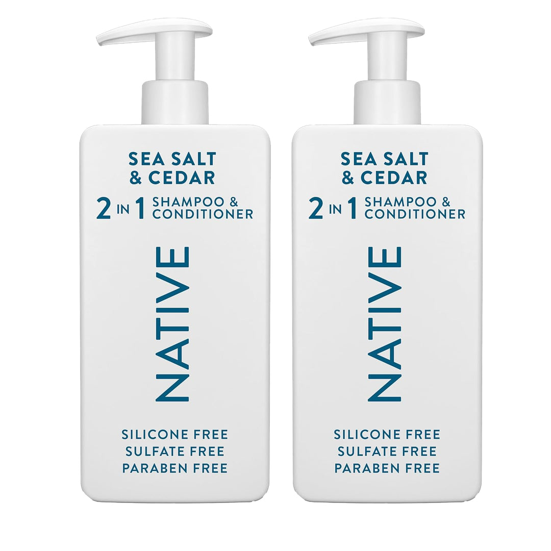 Native Sea Salt &amp; Cedar 2N1 Champú y acondicionador Set 16.5 fl oz
