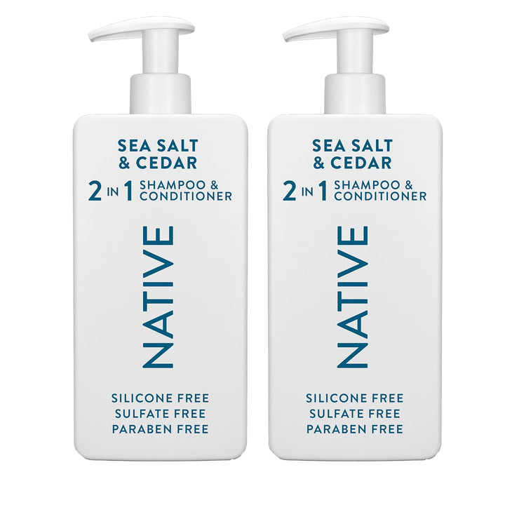 Native Sea Salt &amp; Cedar 2N1 Champú y acondicionador Set 16.5 fl oz