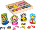 Melissa & Doug Juego de actividades magnéticas de madera de Paw Patrol