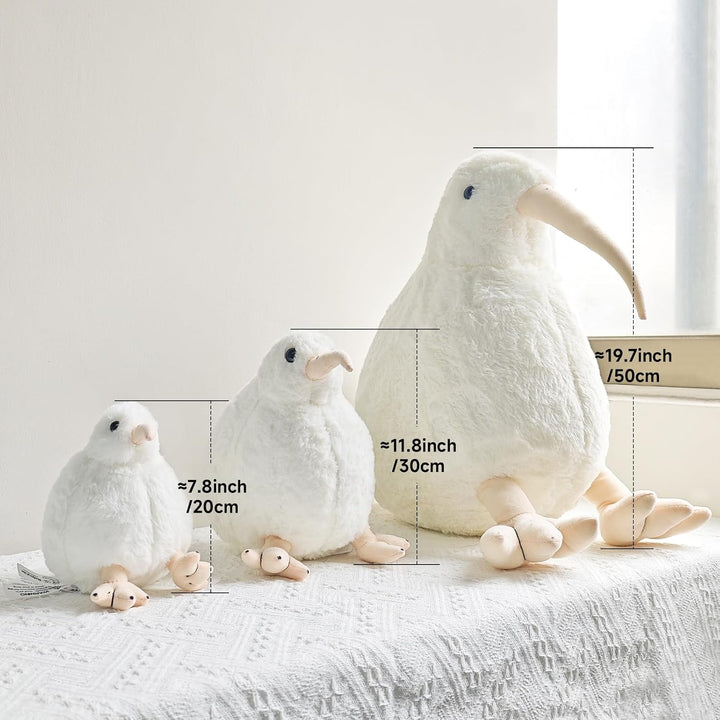 RejoyLix Kiwi Bird - Juguete de peluche de kiwi peludo, suave y esp...