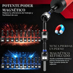 Destornillador dinamométrico de 10-70 pulgadas, juego de 45 piezas de 1/4 pulgadas con 24 puntas de acero S2, 20 destornilladores magnéticos SAE y tuercas métricas CR-V, estuche de almacenamiento