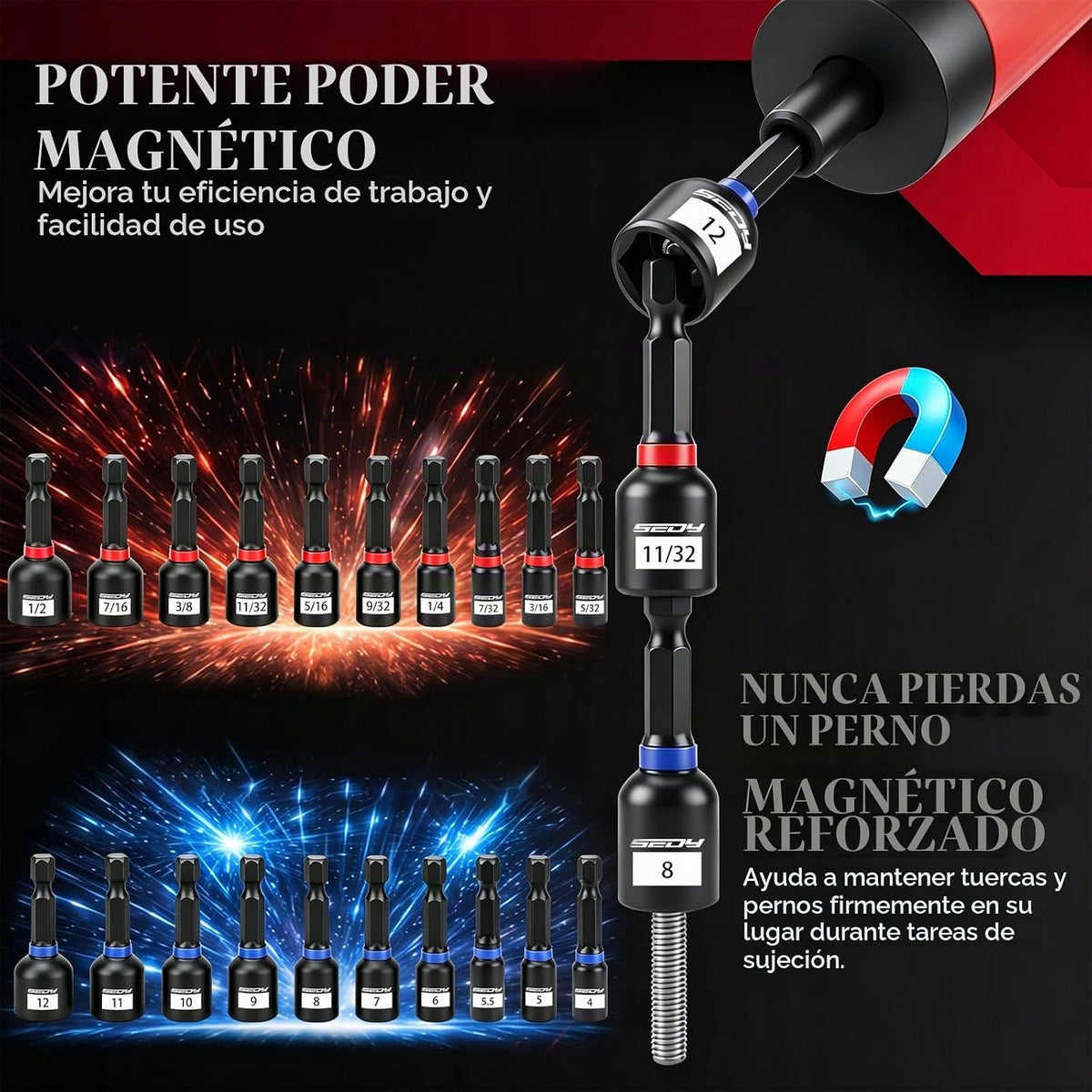 Destornillador dinamométrico de 10-70 pulgadas, juego de 45 piezas de 1/4 pulgadas con 24 puntas de acero S2, 20 destornilladores magnéticos SAE y tuercas métricas CR-V, estuche de almacenamiento