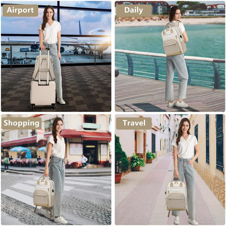 Mochila para Mujeres Bolsa para Laptop: Mochilas de Viaje de Trabaj...