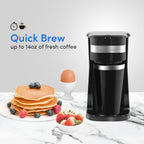 Elite Gourmet EHC111A Personal Single-Serve Compact Coffee Maker, negro