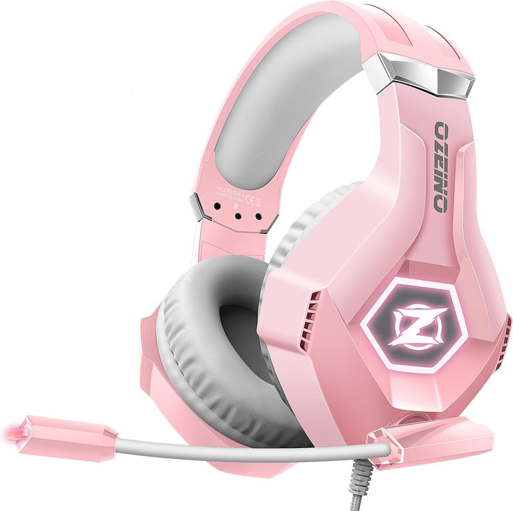 Ozeino Auriculares para juegos para PC, PS4, PS5, auriculares para...