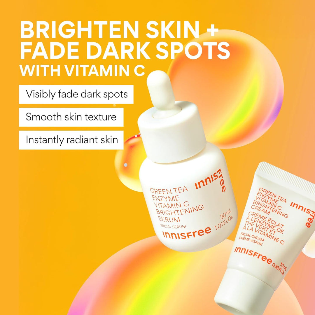 innisfree Vitamina C Rapid Radiance Set, juego coreano de cuidado d...