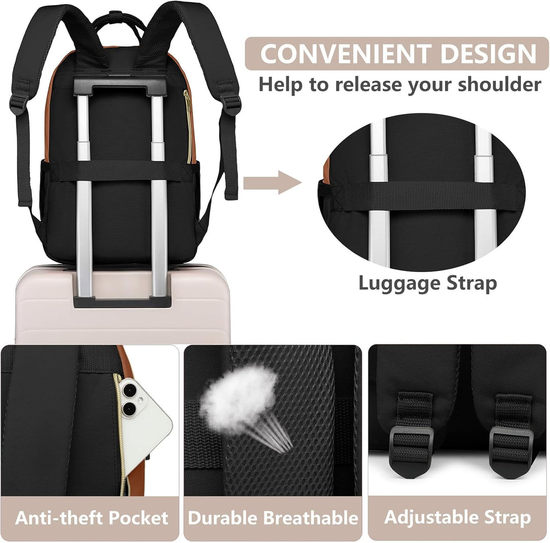 bagswan Mochila para Laptop para Mujeres Bolsa, 15,6 pulg.
