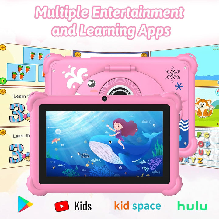Tablet infantil de 7 pulgadas para niños pequeños, Android 12, 4 GB...