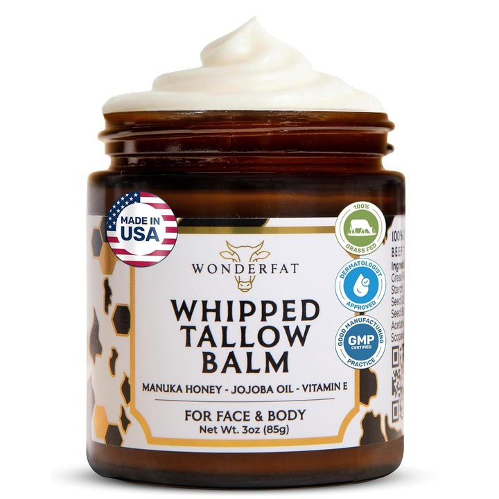 Wonderfat Bálsamo de sebo batido alimentado con hierba, hidratante...