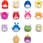Squishmallows Original Micromallows - Paquete de 14 peluches de arcoíris (exclusivo de Amazon)