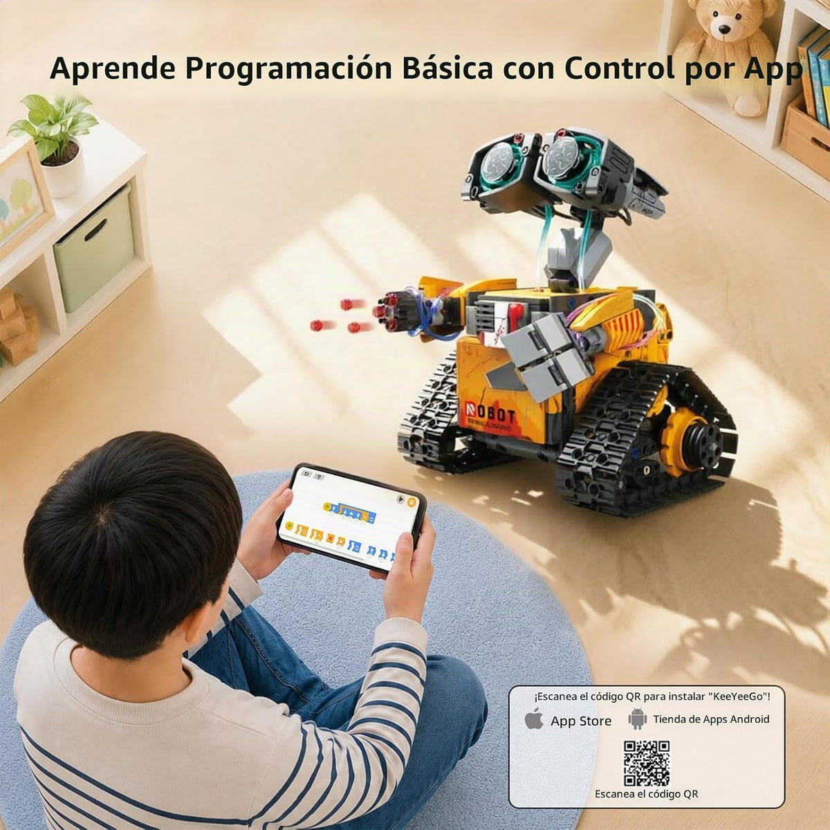 Kit de construcción de robot de codificación STEM 5 en 1